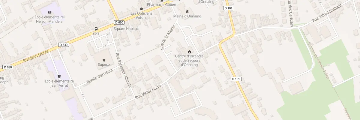 Plan du 30 Rue Victor Hugo à Onnaing