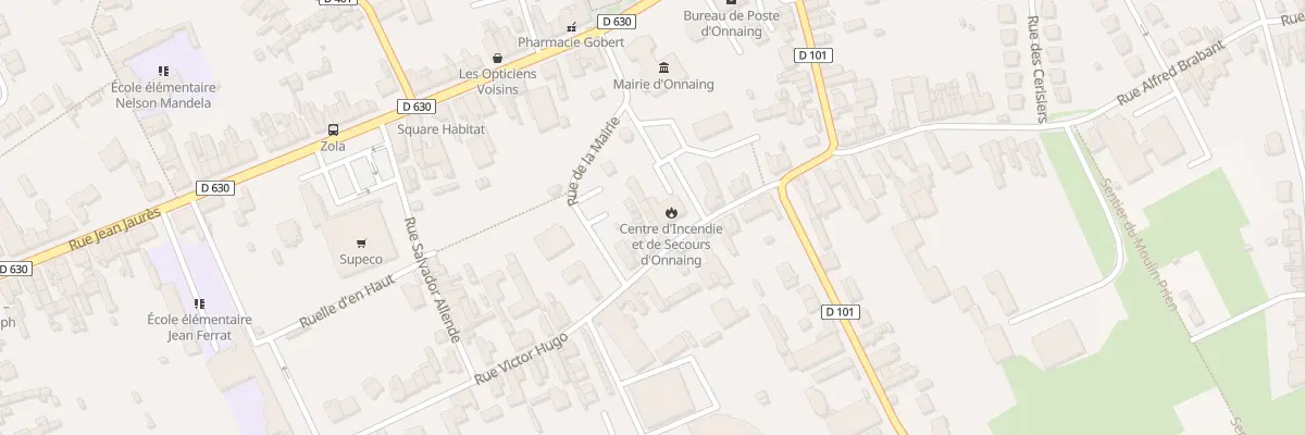 Plan du 18 Rue Victor Hugo à Onnaing