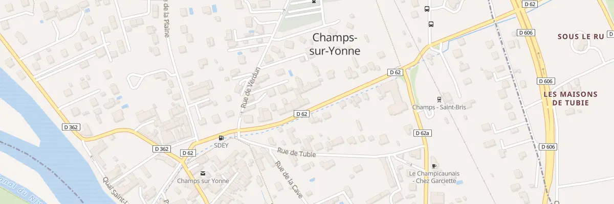 Plan du 12B Av de la Gare à Champs-sur-Yonne