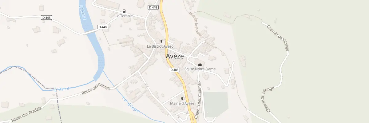 Plan du 5201 Le Village à Avèze