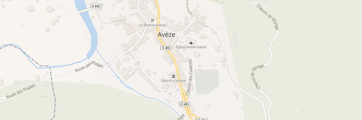 Plan du 23 Le Village à Avèze