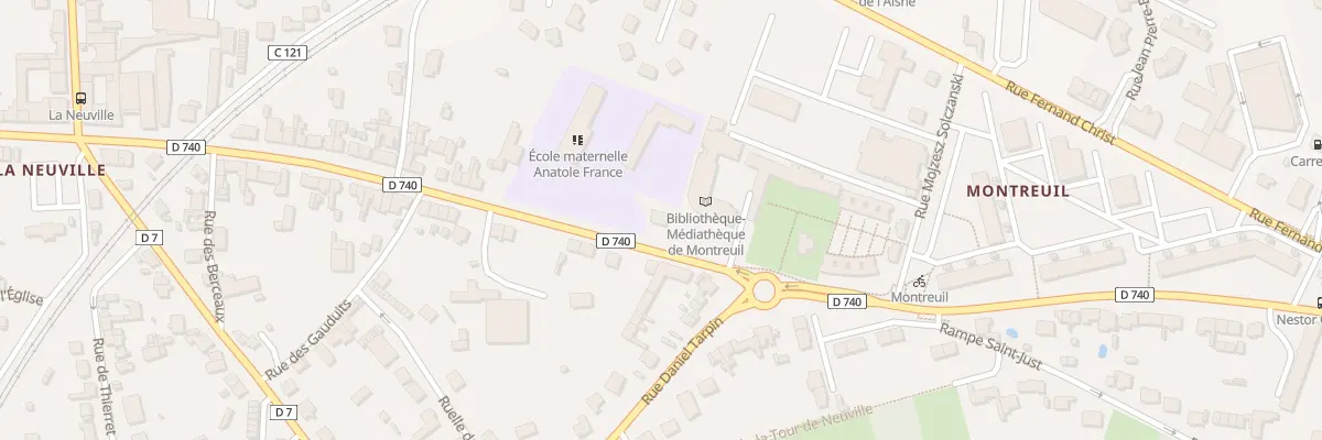 Plan du 4 Rue Gabriel Péri à Laon