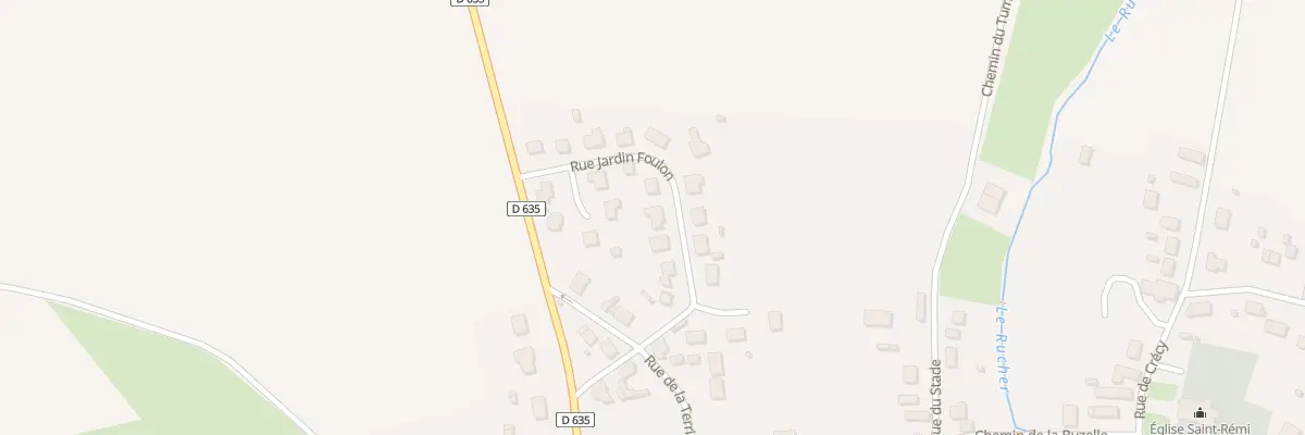 Plan du 13 Rue du Jardin Foulon à Chéry-lès-Pouilly