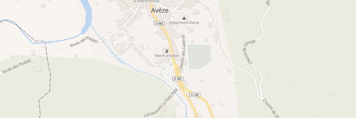 Plan du 5173 Le Village à Avèze