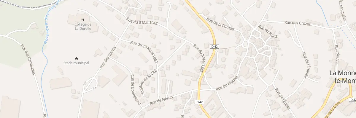 Plan du 13 Rue de la Cité à La Monnerie-le-Montel