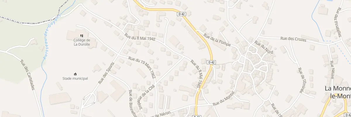 Plan du 6 Rue du 8 mai 1945 à La Monnerie-le-Montel