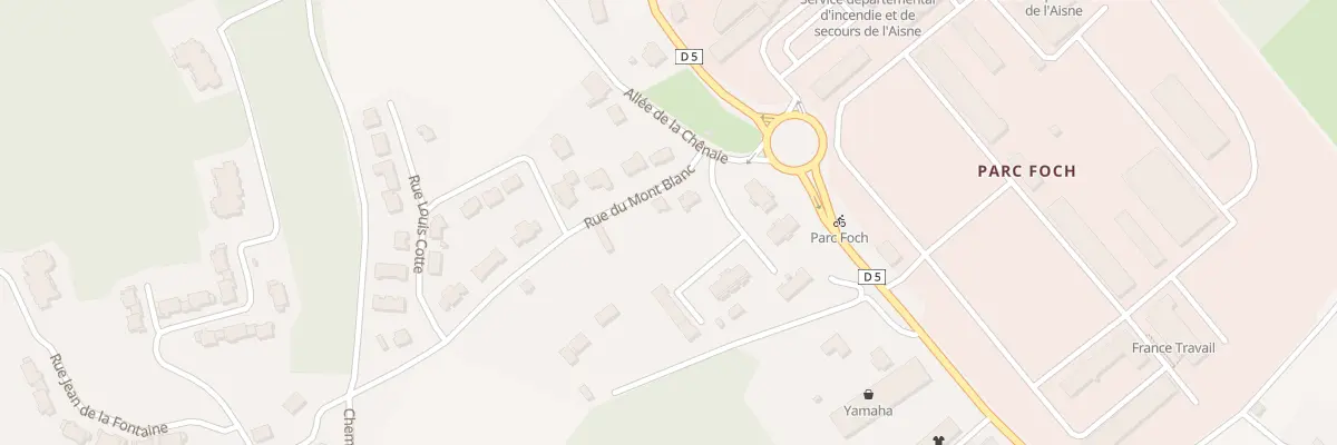 Plan du 5 Rue du Mont Blanc à Laon