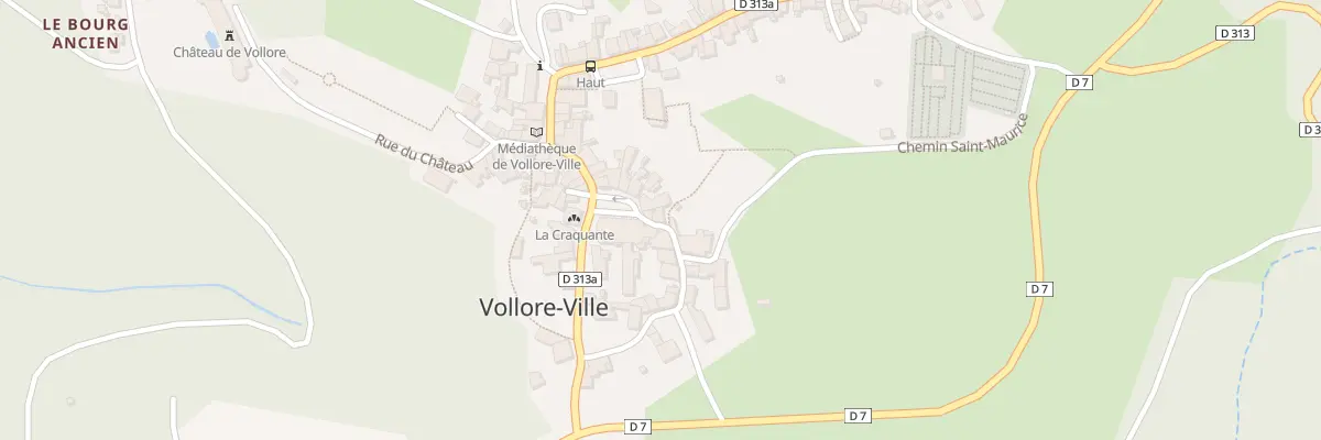 Plan du 5438 Pl de l’Eglise à Vollore-Ville
