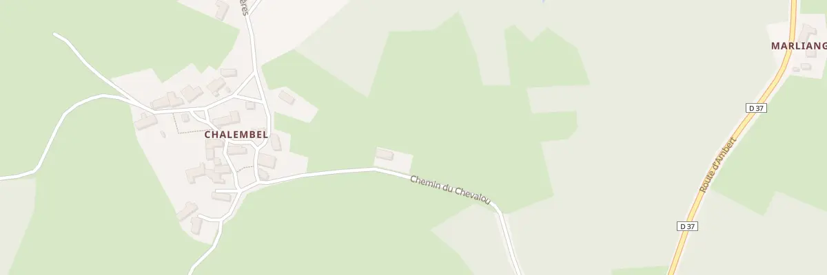 Plan du 5338 Chalembel à Fournols