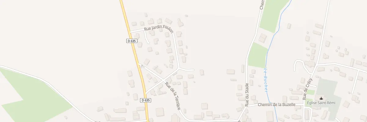 Plan du 20 Rue du Jardin Foulon à Chéry-lès-Pouilly
