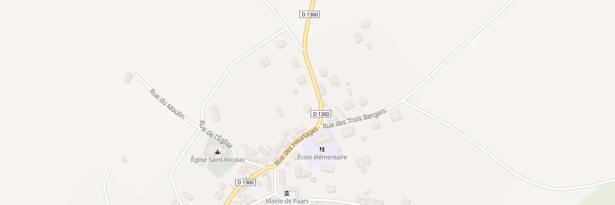 Plan du 1 Rue de la Queue de l’Etang à Paars