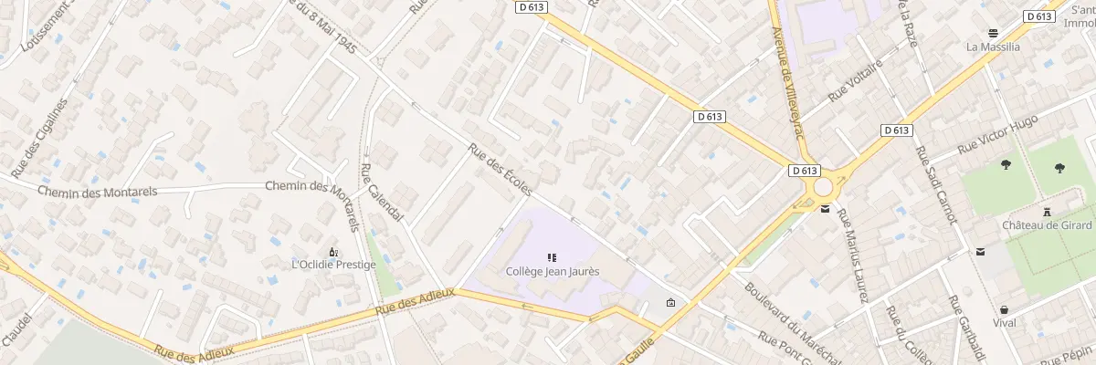 Plan du 22 Rue des Ecoles à Mèze