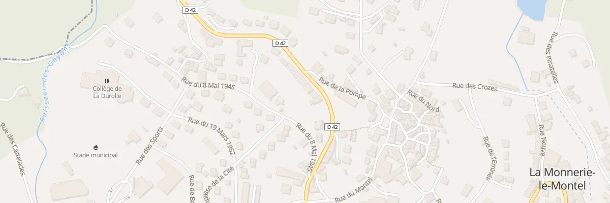 Plan du 10 Rue du 11 Novembre à La Monnerie-le-Montel
