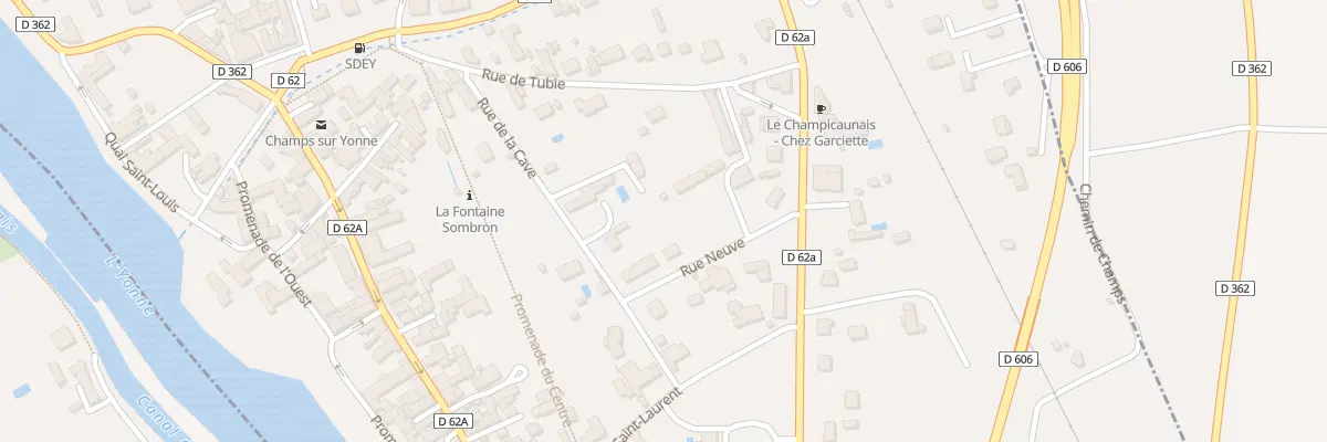 Plan du 6 Rue de la Cave à Champs-sur-Yonne