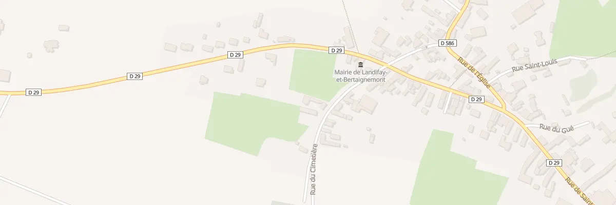 Plan du 2 Rue du Cimetiere à Landifay-et-Bertaignemont