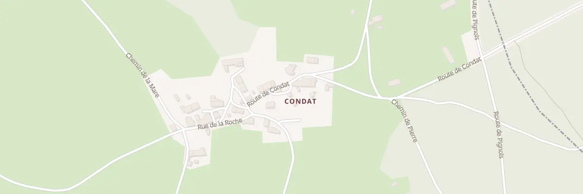 Plan du 5143 Condat à Cistrières