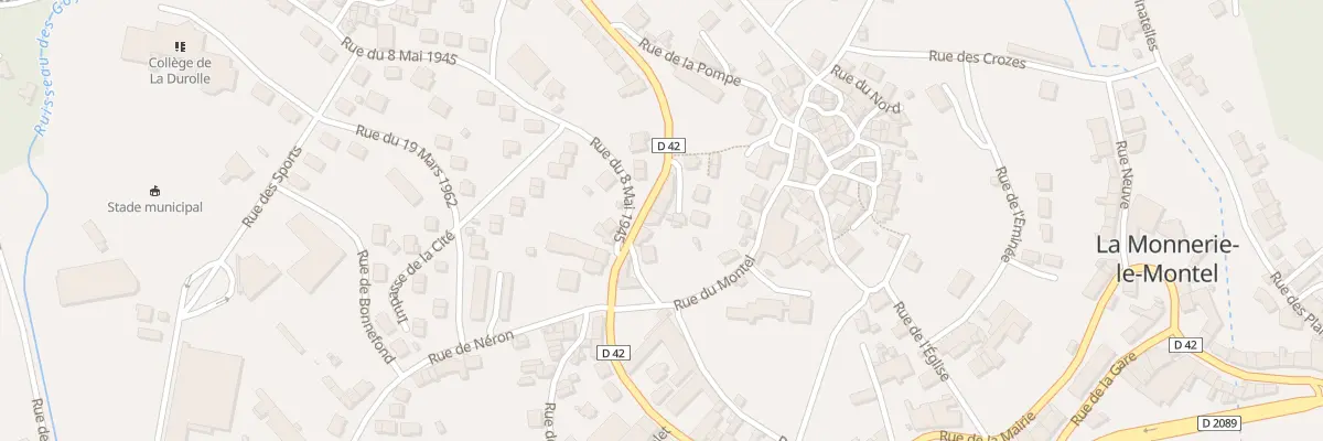 Plan du 5 Rue du 11 Novembre à La Monnerie-le-Montel