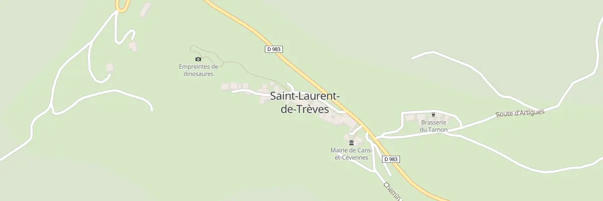 Plan du 5093 Saint Laurent de Treves à Cans et Cévennes