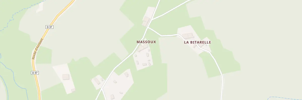 Plan du 5436 Massoux à Fournols