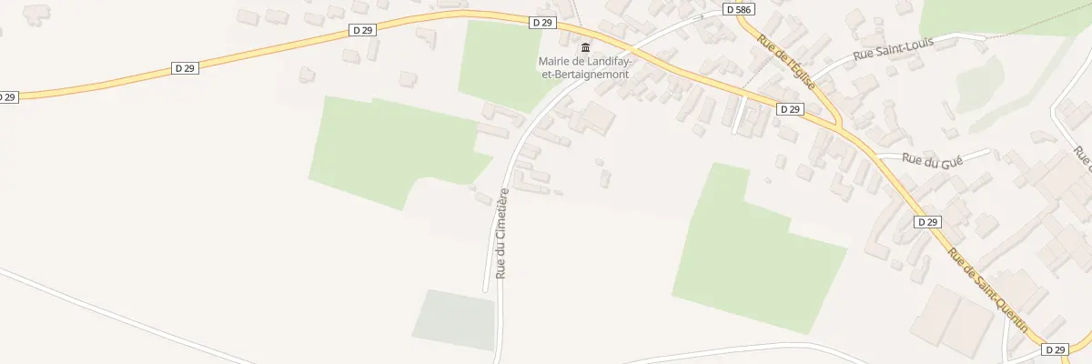 Plan du 9 Rue du Cimetiere à Landifay-et-Bertaignemont