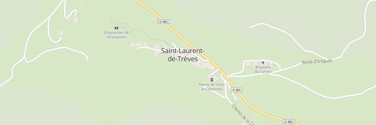 Plan du 5117 Saint Laurent de Treves à Cans et Cévennes