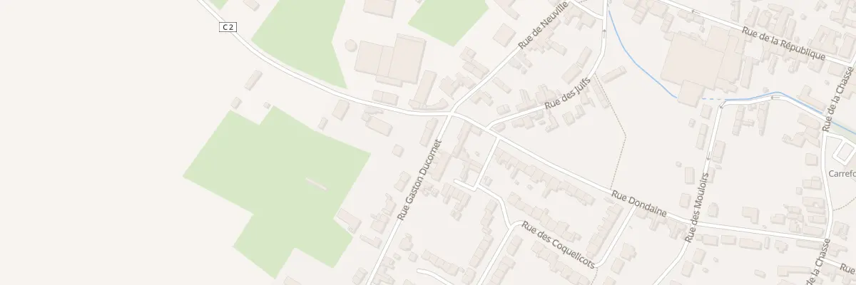 Plan du 2 Rue Gaston Ducornet à Poix-du-Nord