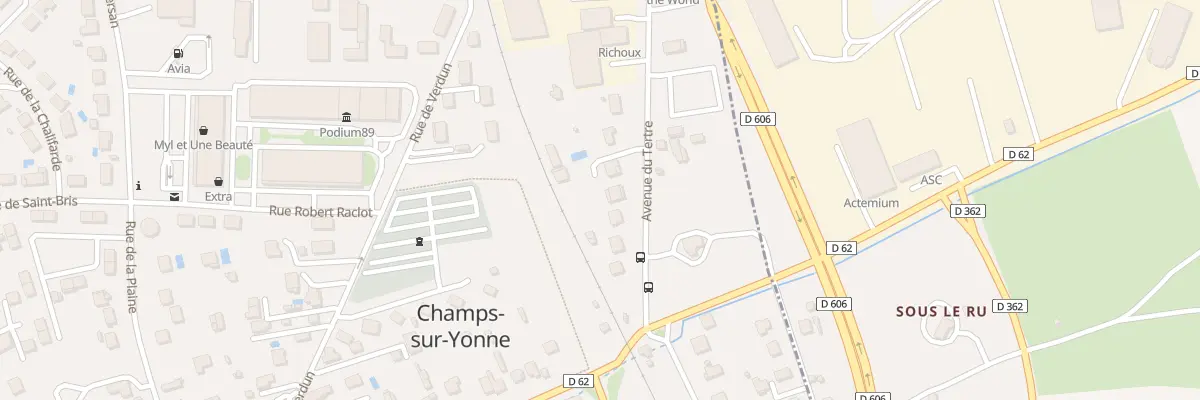 Plan du 7 Av du Tertre à Champs-sur-Yonne