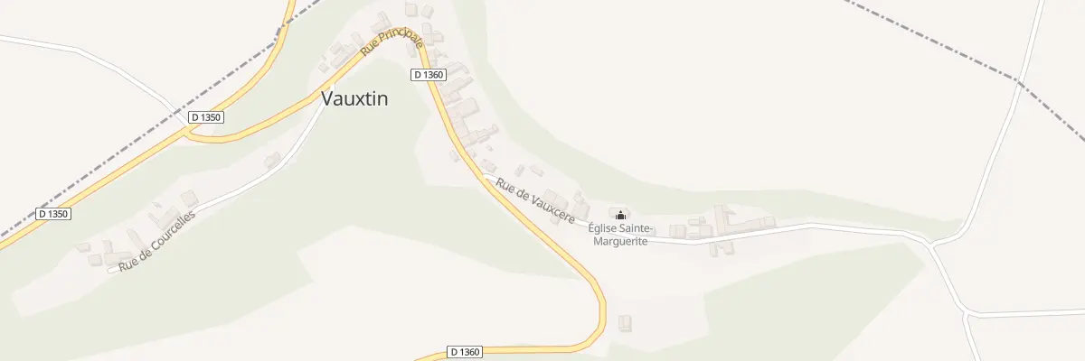 Plan du 2 Rue de Vauxcéré à Vauxtin