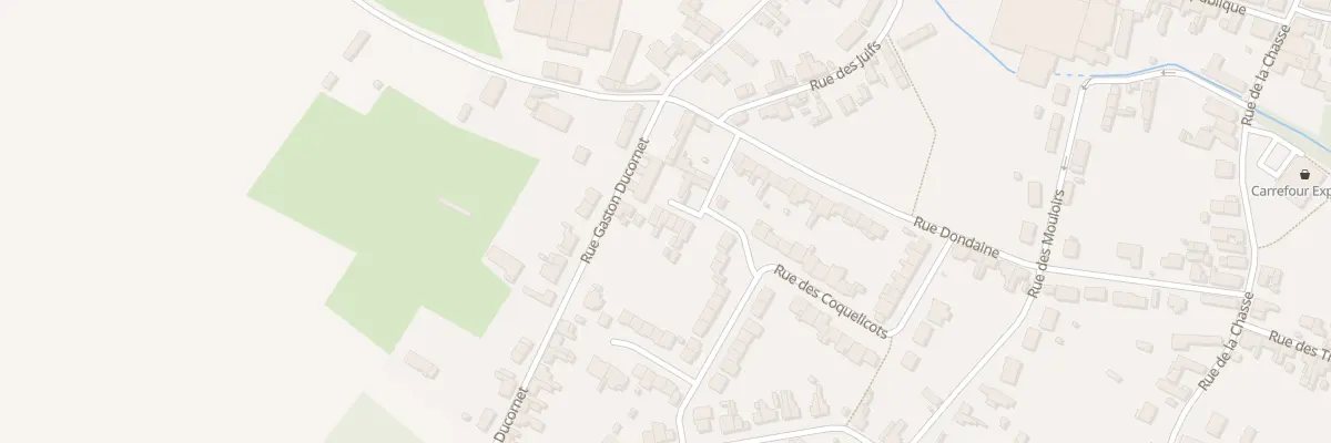 Plan du 45 Rue Dondaine à Poix-du-Nord