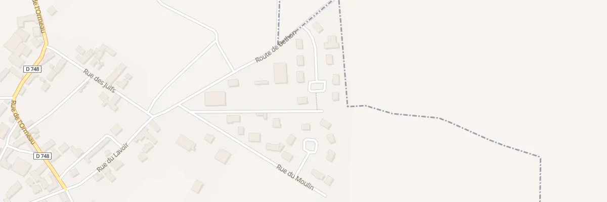 Plan du 8 Rue du Clos du Moulin à Montgenost