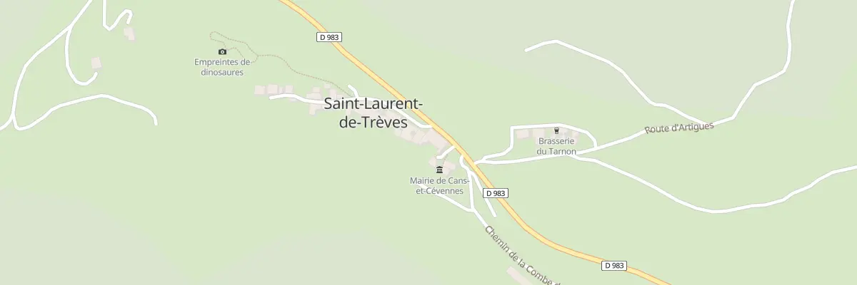 Plan du 5028 Saint Laurent de Treves à Cans et Cévennes
