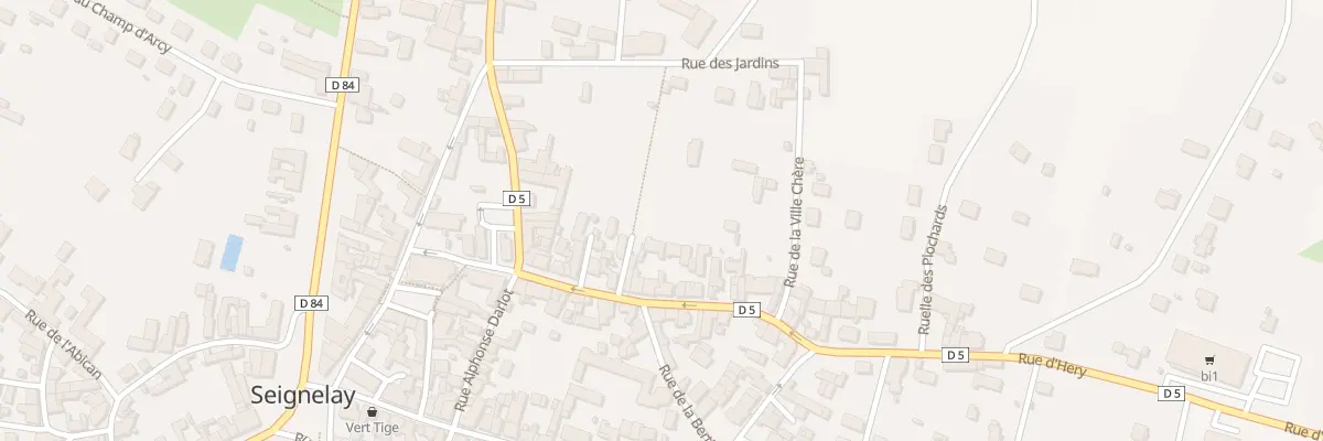 Plan du 21 Rue du Docteur Chauvelot à Seignelay