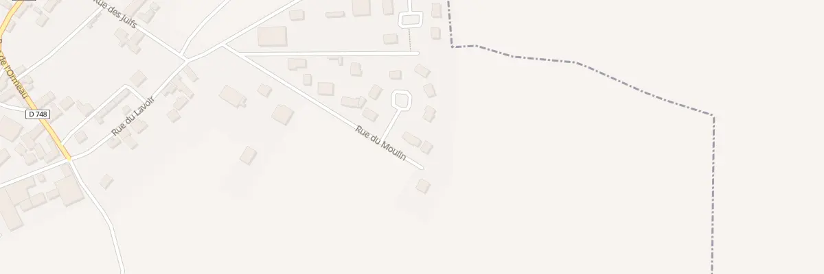 Plan du 19 Rue du Moulin à Montgenost