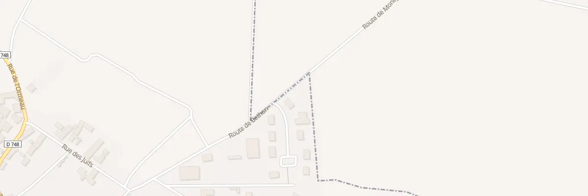 Plan du 1 Rue du Clos du Moulin à Montgenost