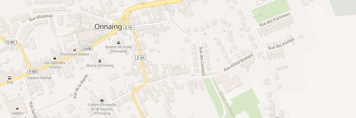 Plan du 19 Rue Alfred Brabant à Onnaing