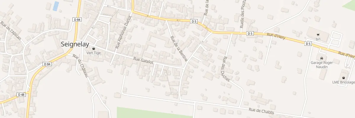 Plan du 43 Rue Gatelot à Seignelay