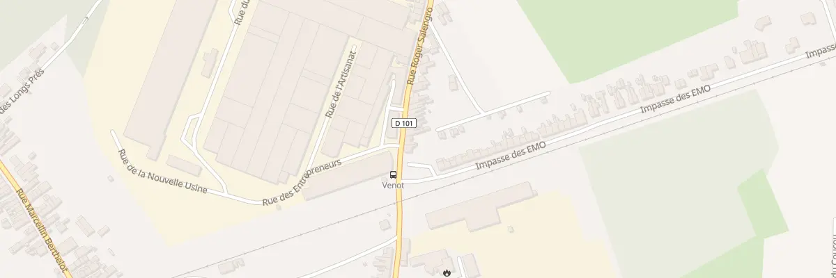 Plan du 8 Rue Roger Salengro à Onnaing