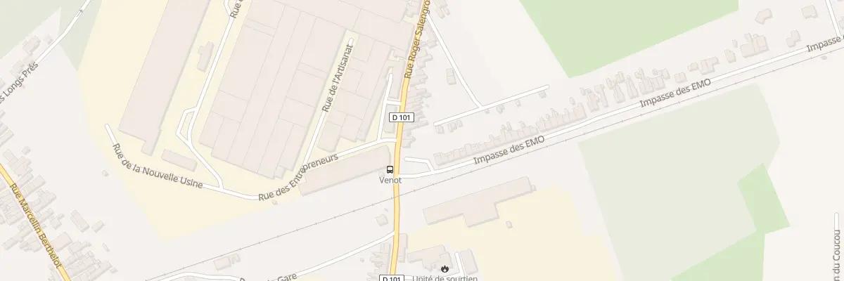 Plan du 6 Rue Roger Salengro à Onnaing
