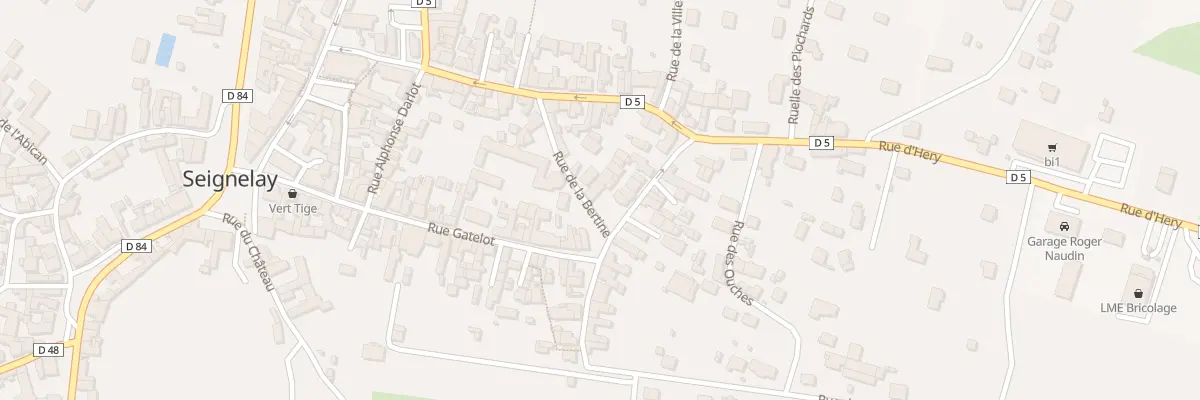 Plan du 5 Rue de la Bertine à Seignelay