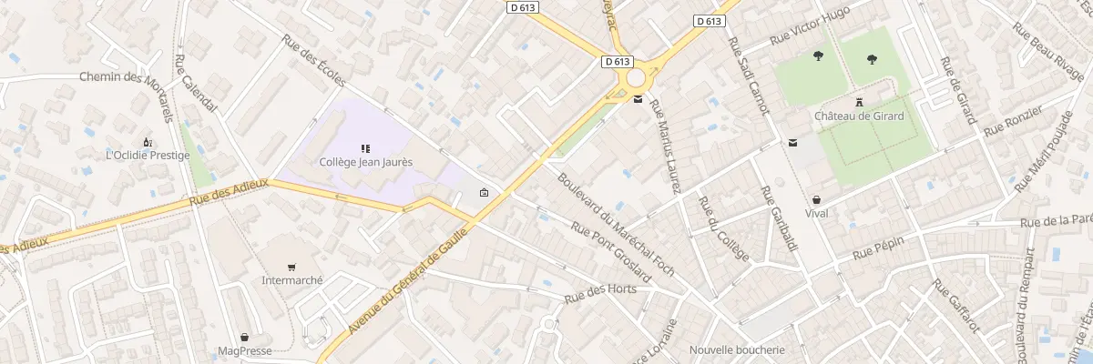 Plan du 2 Bd Mal Foch à Mèze