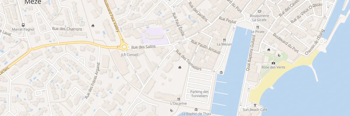 Plan du 1 Rue de la Mediterranee à Mèze