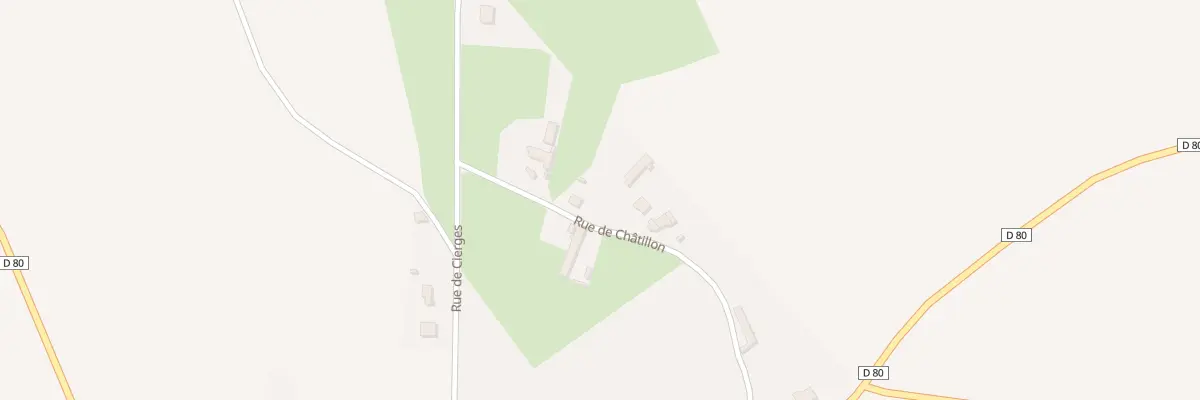 Plan du 3B Rue de Chatillon à Ronchères