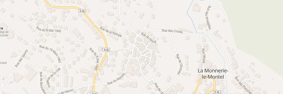 Plan du 2 Rue Centrale à La Monnerie-le-Montel