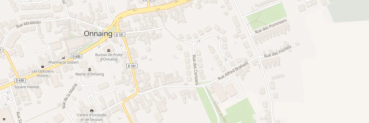 Plan du 7 Rue des Cerisiers à Onnaing