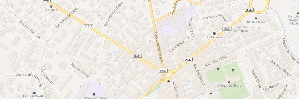 Plan du 5 Rue Domergue à Mèze