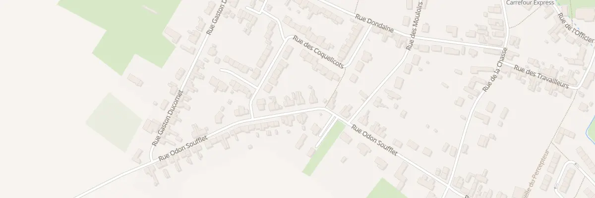 Plan du 28 Rue Odon Soufflet à Poix-du-Nord