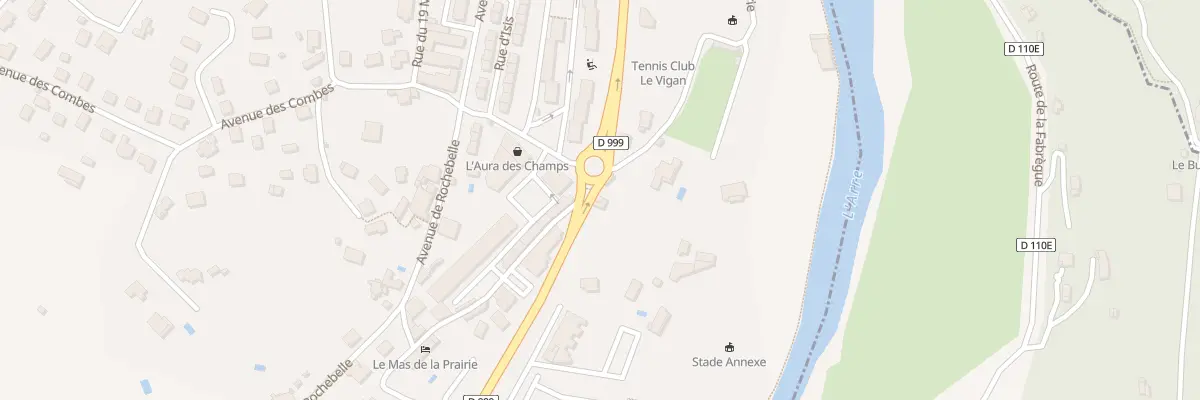 Plan du 5 Av Sergent Triaire au Vigan
