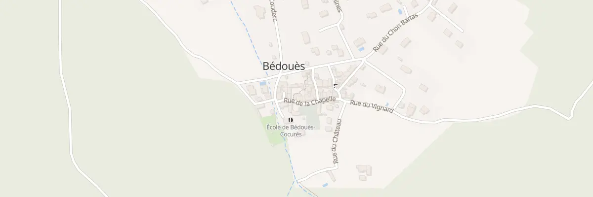 Plan du 5 Rue de la Chapelle à Bédouès-Cocurès
