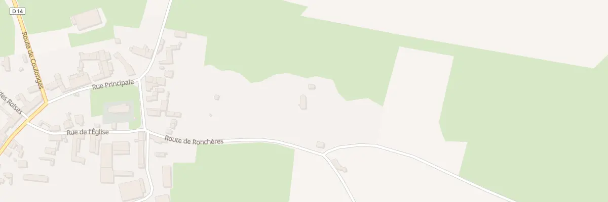 Plan du 1 Rte de Ronchères à Cierges