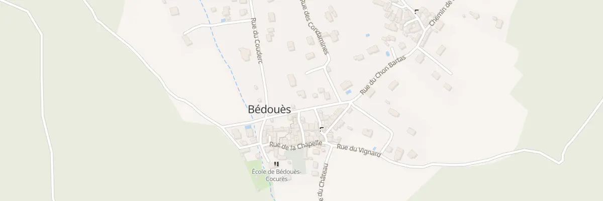 Plan du 5232 Rue des Jardins à Bédouès-Cocurès